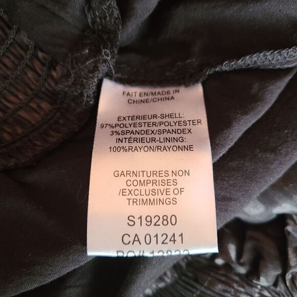 Mustard Seed Black Leopard Flounce Smocked Skort L - Picture 10 of 11